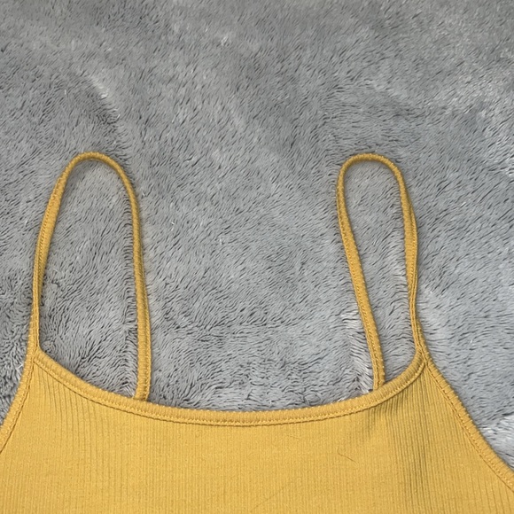 AE Small Yellow Cropped Tank Top - Picture 3 of 6